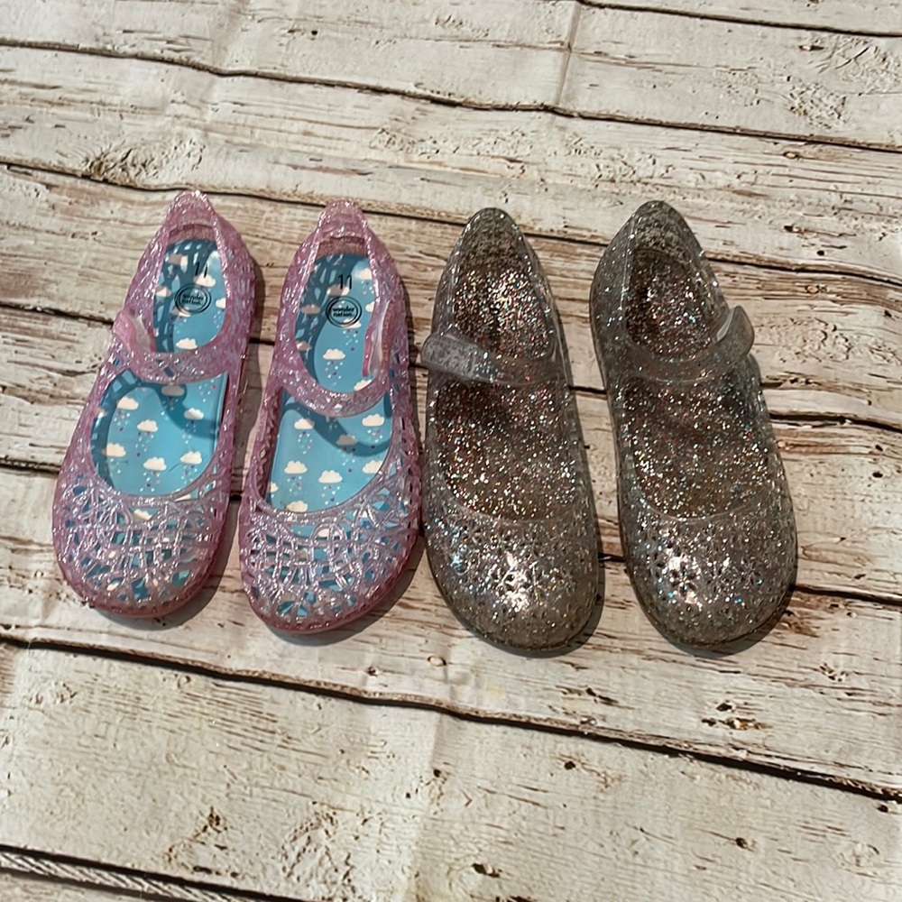 Girls Glitter Jellies
